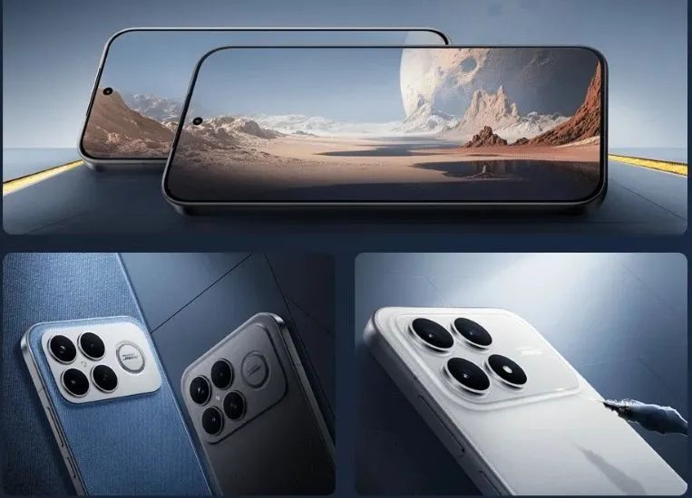 Poco F8 series from the front and back