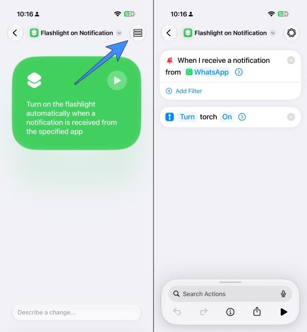 Reviewing an Apple Intelligence Created Shortcut 