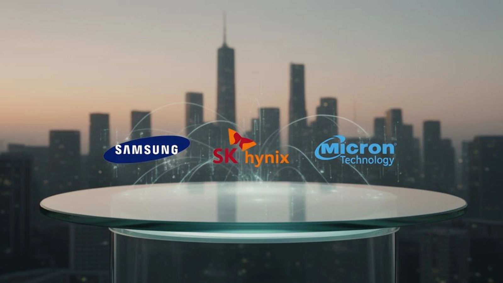 Samsung, SK Hynix and Micron logos
