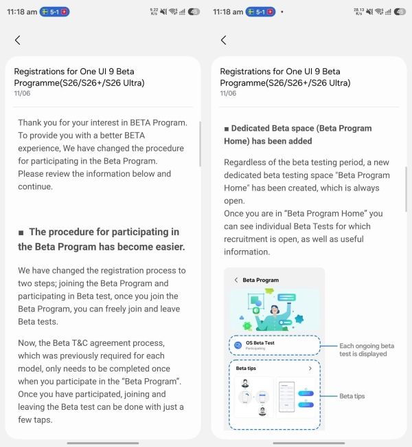 Samsung One UI beta legal agreements Samsung One UI beta legal agreements