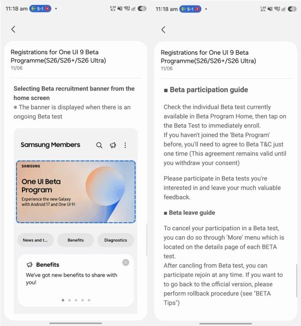 Samsung One UI Beta permanent banner in Samsung members Samsung One UI Beta permanent banner in Samsung members