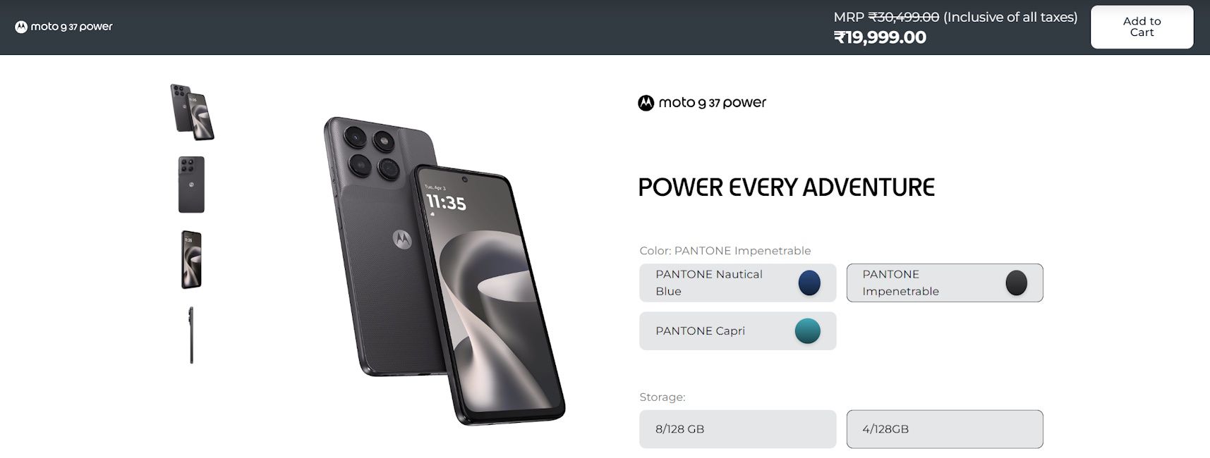Motorola g37 Power price hike
