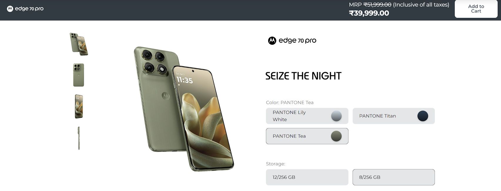 Motorola Edge 70 Pro price hike