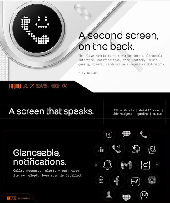 Tecno Pova 8 with Alive Matrix display Tecno Pova 8 with Alive Matrix display