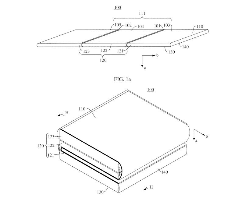 Huawei vertical tri-fold patent filing at the United States Patent Application office Huawei vertical tri-fold patent filing at the United States Patent Application office