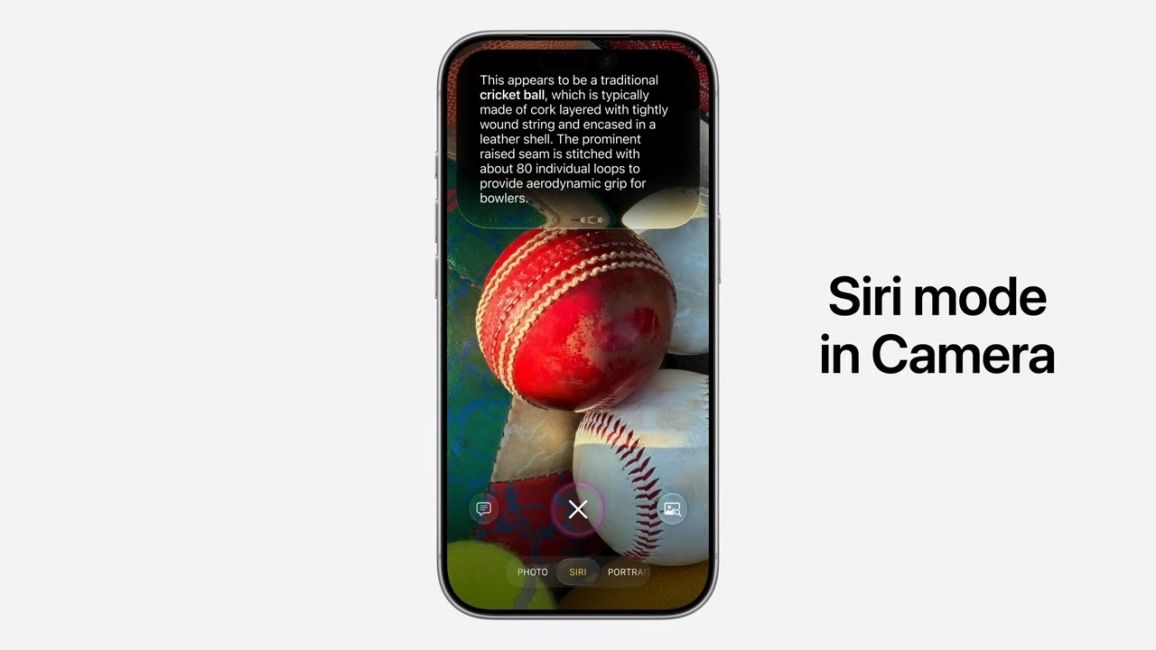 Siri Mode in the Camera app feature preview showcased at WWDC 2026