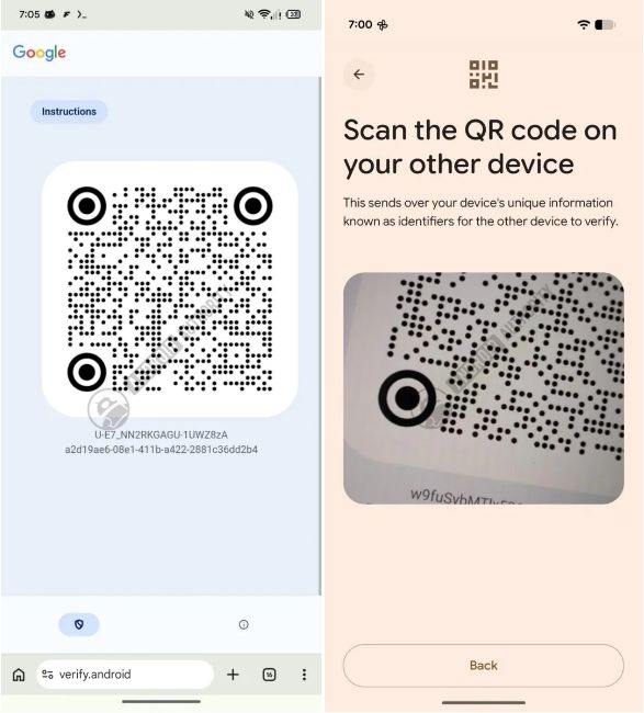 Scanning suspected device from a trusted device