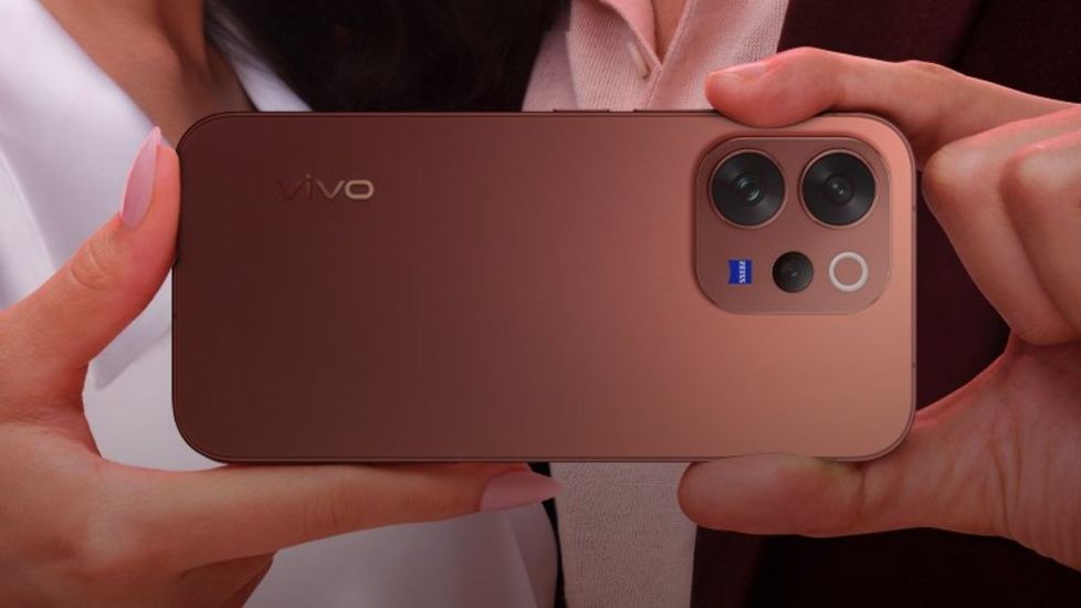 Vivo V70 smartphone from the back Vivo V70 smartphone from the back