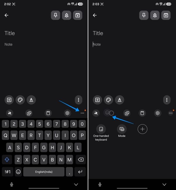 screenshot from one ui showing how to bring back emoji button on samsung keyboard