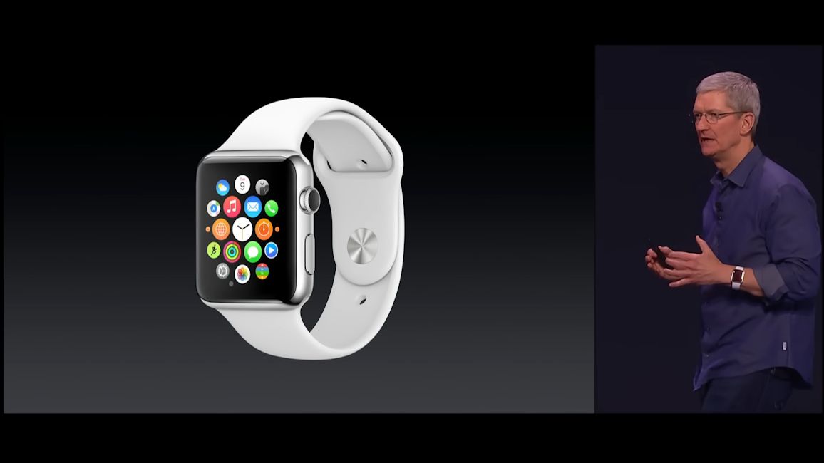 Original Apple Watch unveiled by Tim Cook in 2014 event
