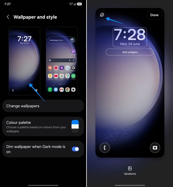 screenshot from samsung phone showing how to change lock screen background screenshot from samsung phone showing how to change lock screen background