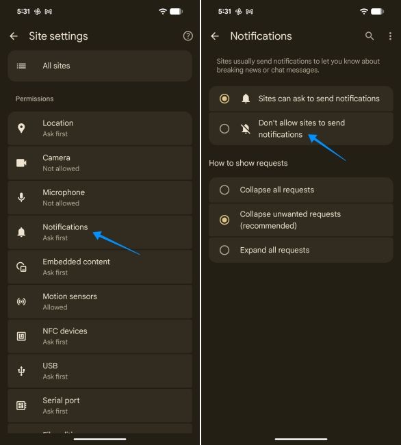 screenshot from a pixel showing how to disable chrome notification on android screenshot from a pixel showing how to disable chrome notification on android