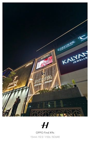 Find X9s 15mm night shot
