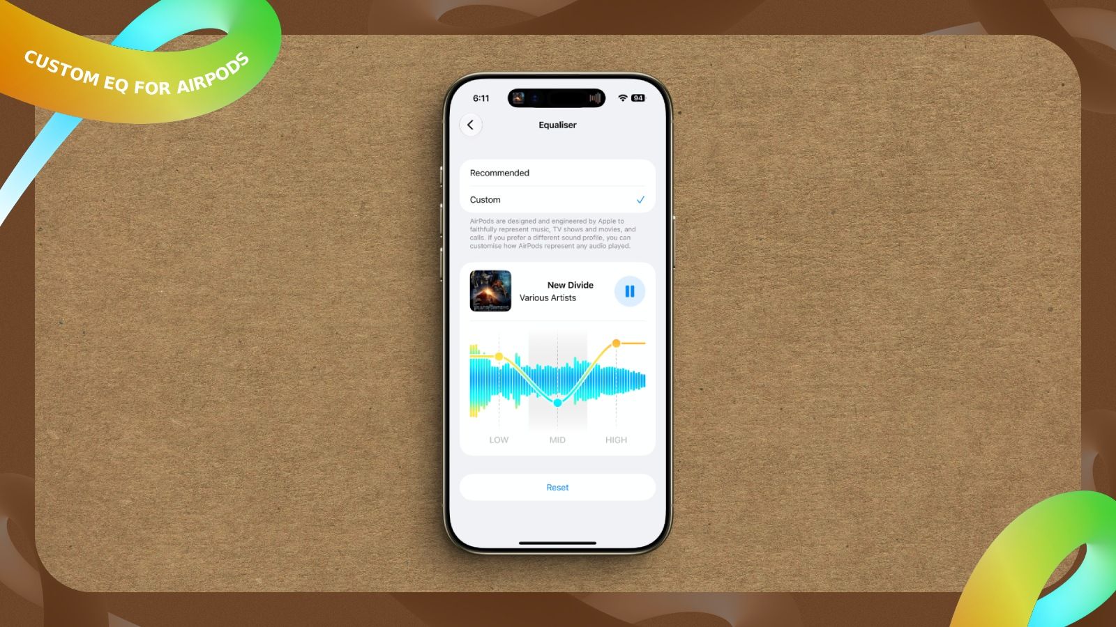 Don't like the Default AirPods Sound? Here's How to Set Custom EQ for AirPods on iPhone thumbnail