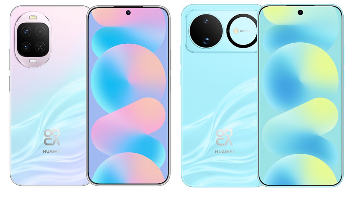 Huawei Nova 16z and Nova 16 front and back design showcased