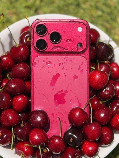 iPhone 18 Pro in Cherry Red from the back