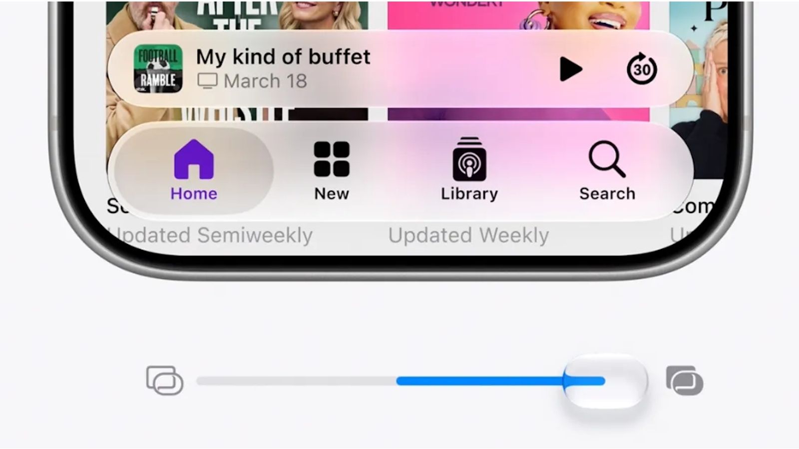 Apple Adds a Liquid Glass Slider in iOS 27 to Let You Control the Transparency thumbnail Apple Adds a Liquid Glass Slider in iOS 27 to Let You Control the Transparency thumbnail