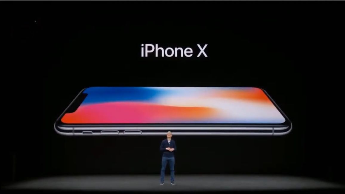 iPhone X unveiled by Tim Cook at event