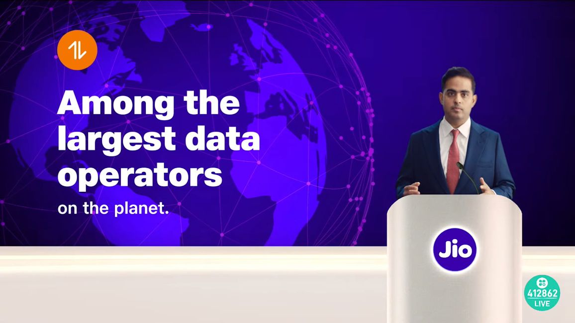 Jio is among the largest data operators on the planet data showcased Jio is among the largest data operators on the planet data showcased