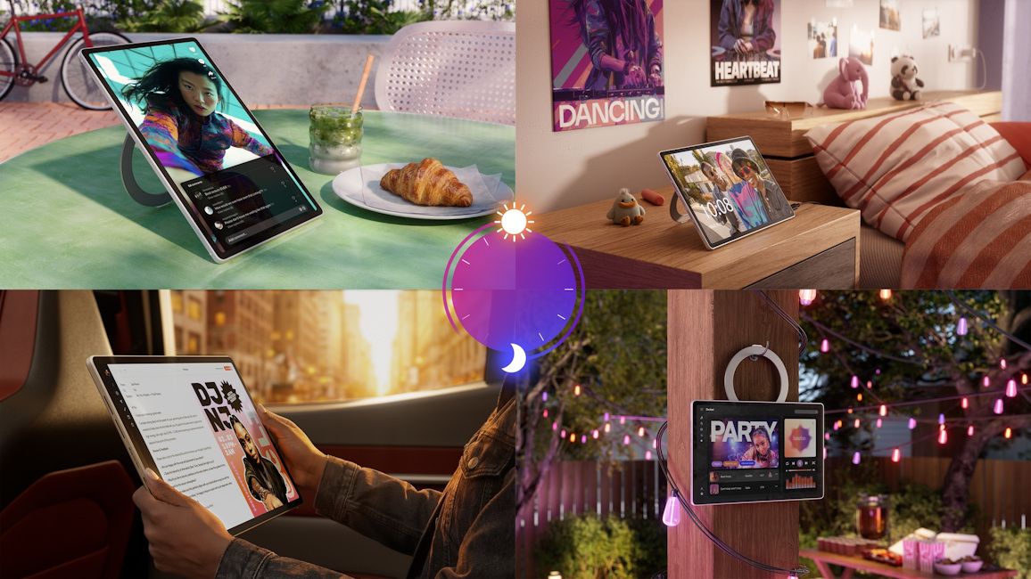 Lenovo Tab Plus Gen 2 display showcased in different scenarios Lenovo Tab Plus Gen 2 display showcased in different scenarios