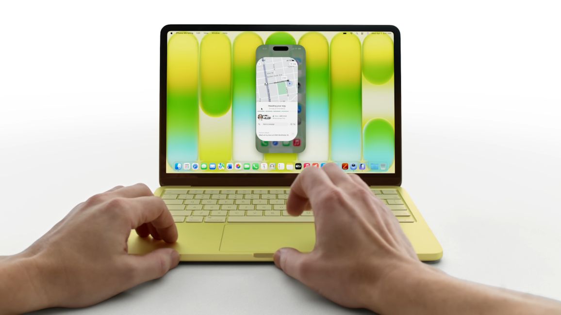 MacBook Neo in use