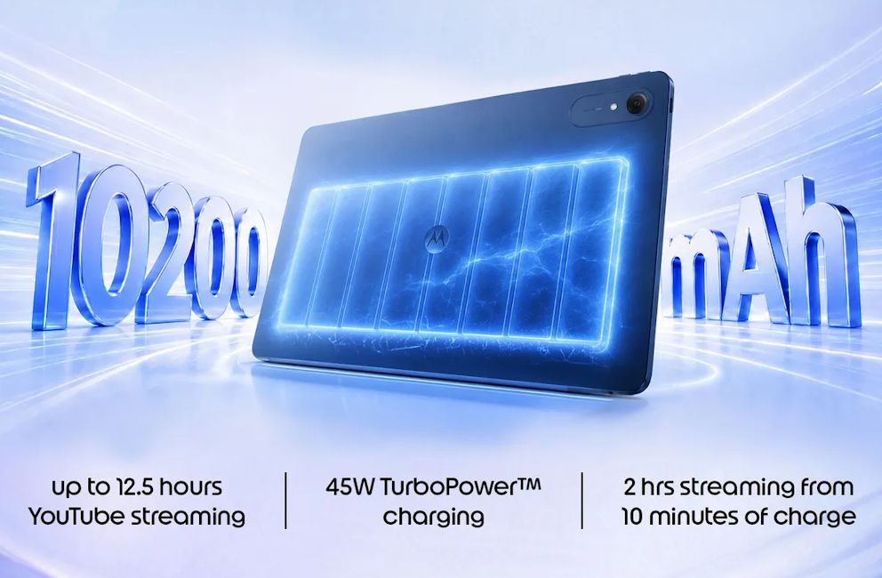 Moto Pad 70 Pro battery details showcased