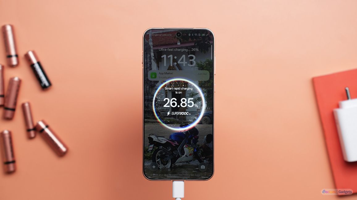 Oppo Find X9s charging animation