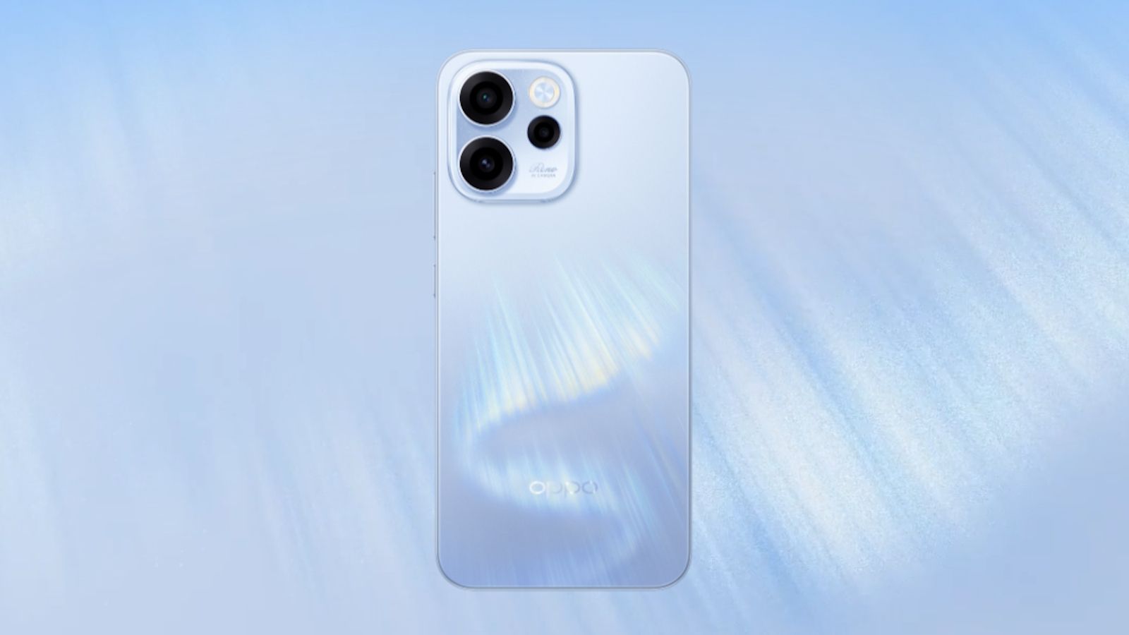 Oppo Reno 15A 5G blue back design showcased