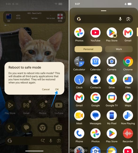 screenshot from a pixel showing how to reboot to safe mode on android screenshot from a pixel showing how to reboot to safe mode on android