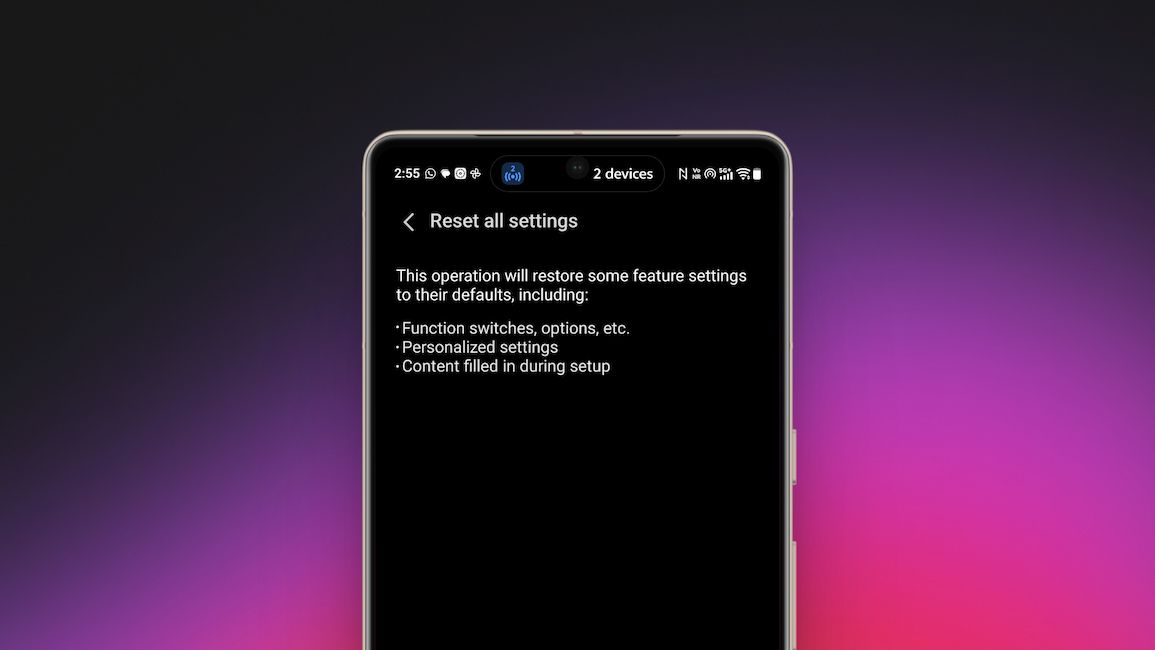 an image showing reset all settings page on a vivo phone