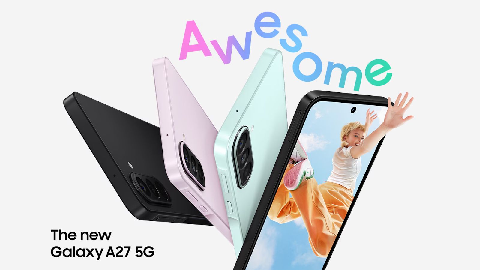 Samsung Galaxy A27 5G colourways and design