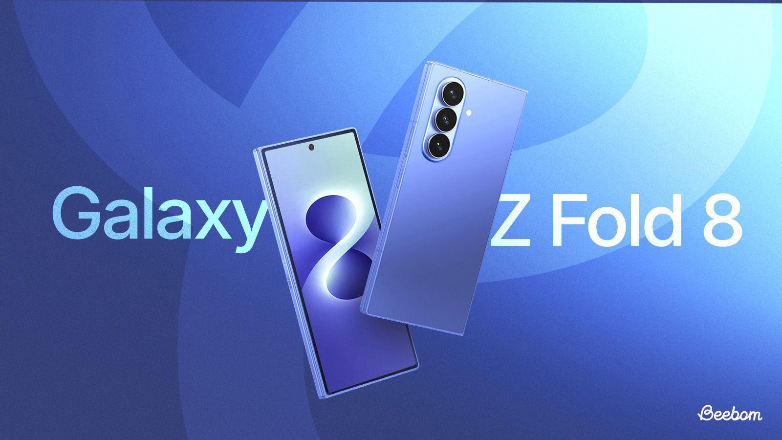 Samsung Galaxy Z Fold 8 from the back