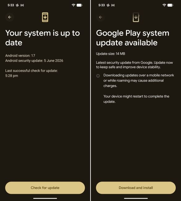 screenshot from a pixel showing how to update android phone screenshot from a pixel showing how to update android phone