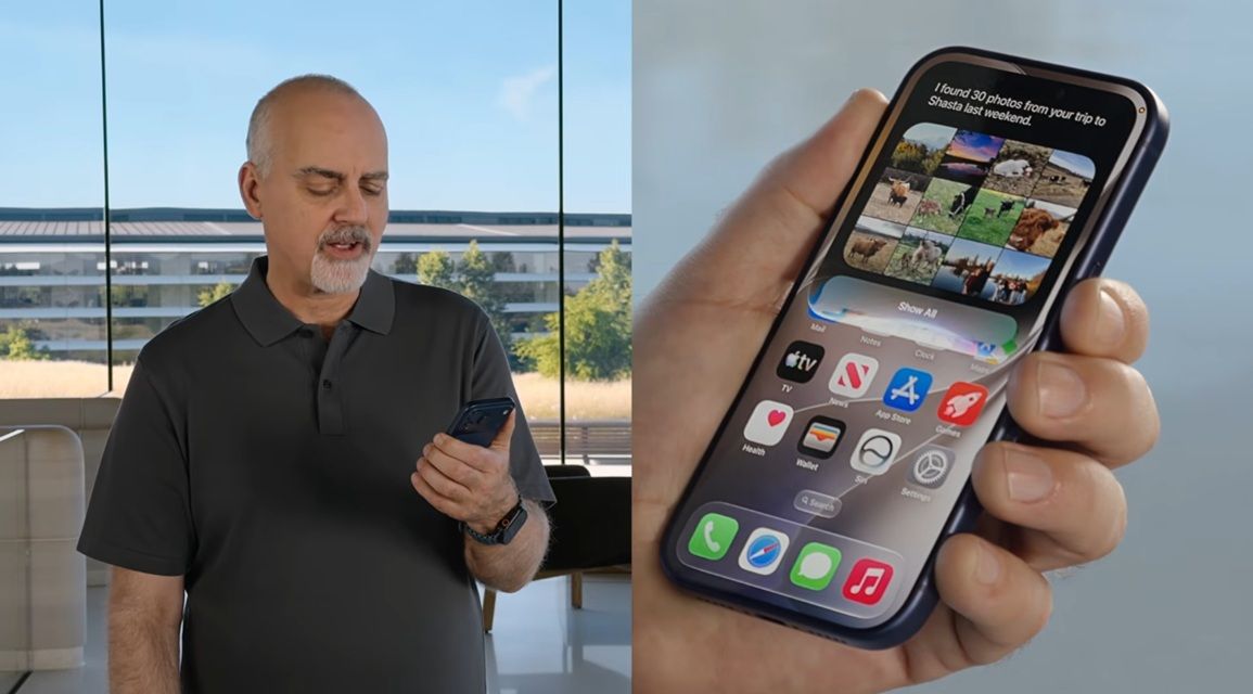 siri ai showing cross-app action on iphone