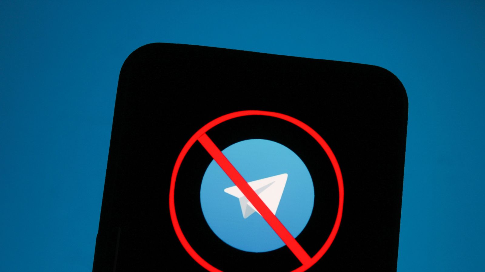 Telegram blocked in India stock image