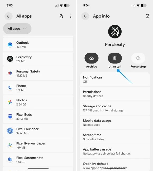 screenshot from pixel phone showing how to uninstall apps in safe mode screenshot from pixel phone showing how to uninstall apps in safe mode