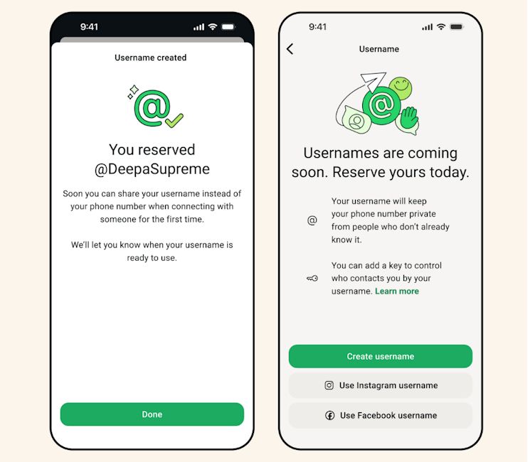WhatsApp Username reservations rolling out