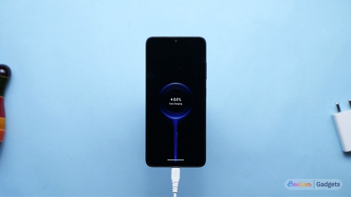 Charging animation shown in the Lava Virat V1 5G Charging animation shown in the Lava Virat V1 5G