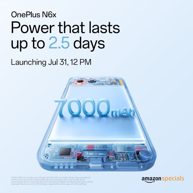 OnePlus N6x battery capacity confirmed
