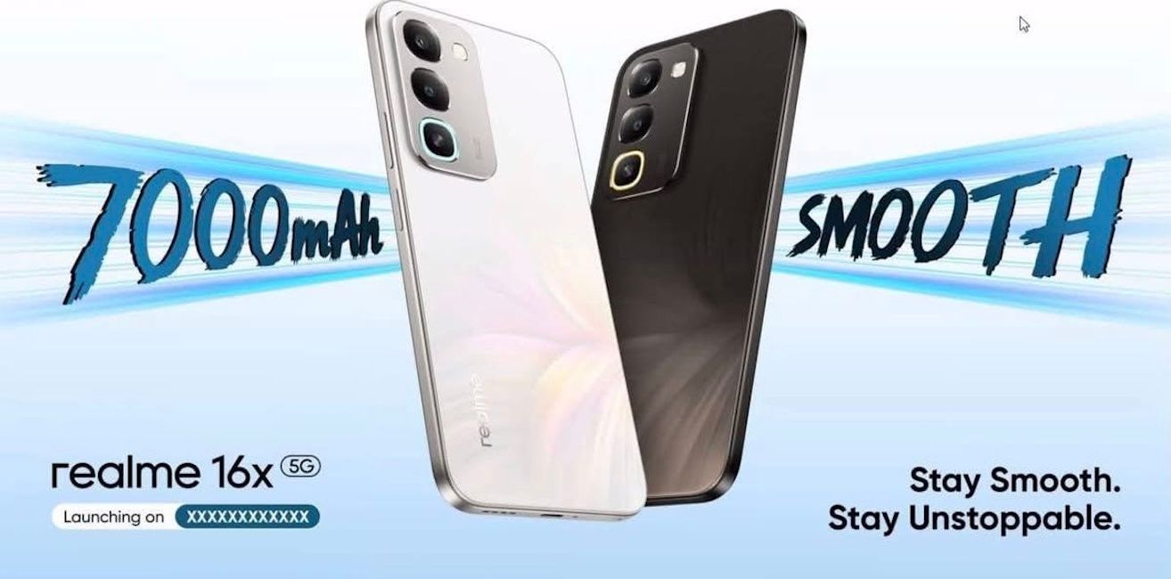 Realme 16x 5G leaked promo image for India