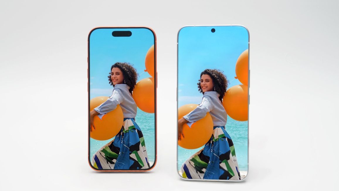 Tecno bezel-less concept phone vs iPhone 17 Pro Tecno bezel-less concept phone vs iPhone 17 Pro