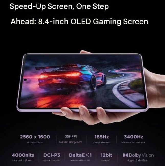 Lenovo Legion Y700 Ultimate Display Specifications