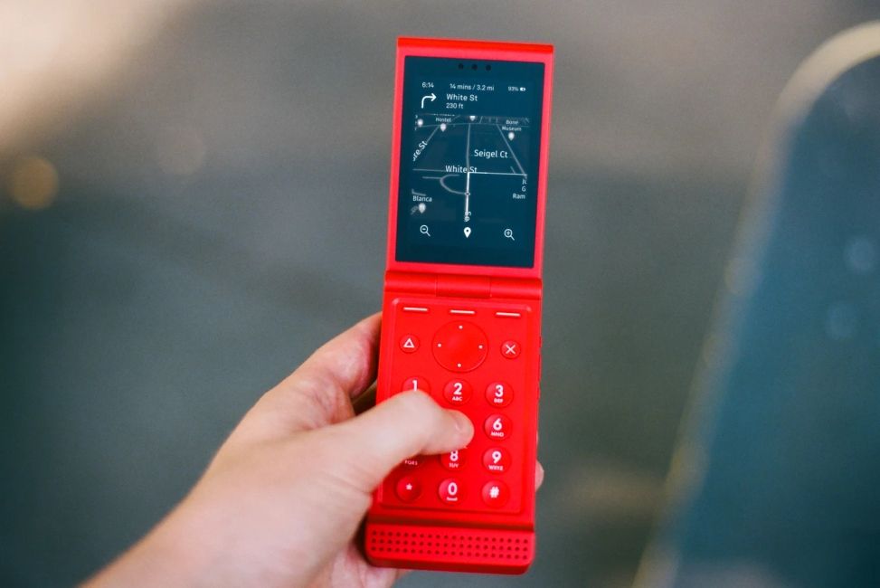 Light Flip navigation in Red Colourway Light Flip navigation in Red Colourway
