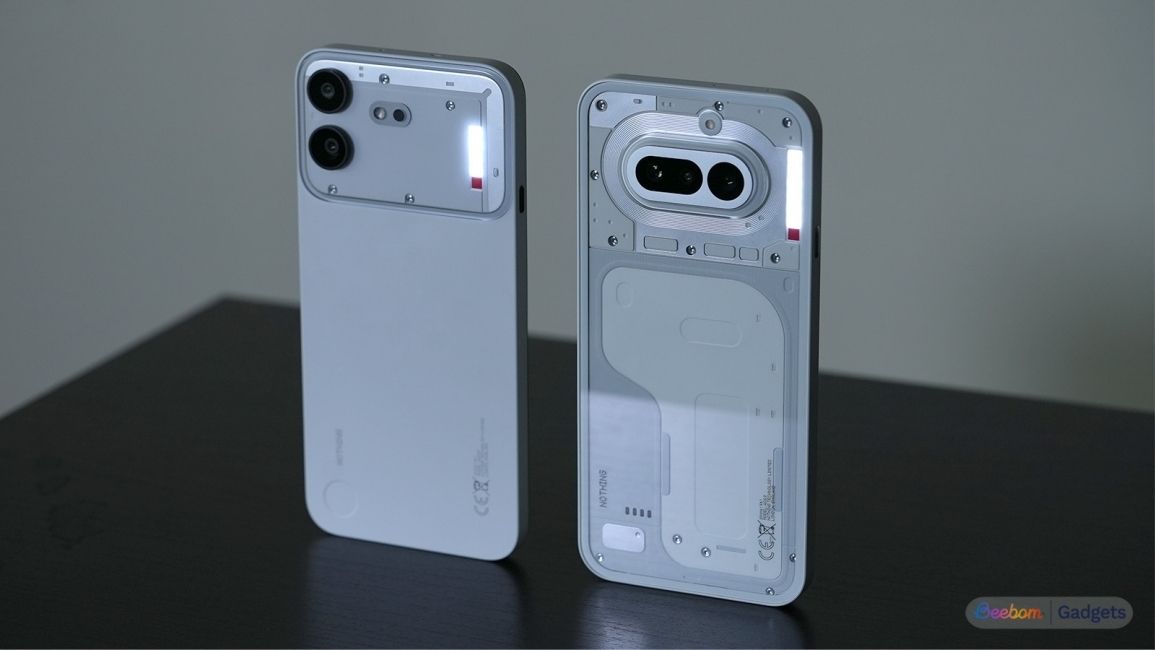 Nothing Phone 4a vs Nothing Phone 4b glyph lights showcase
