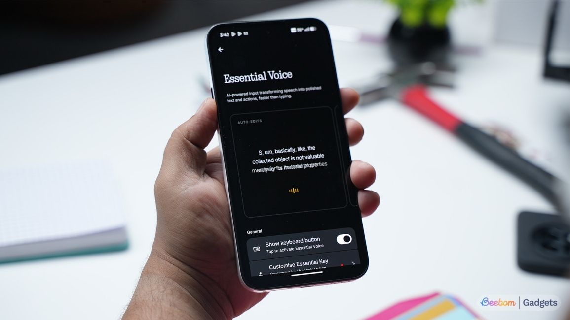 Nothing Phone (4b) Essential Voice feature showcase