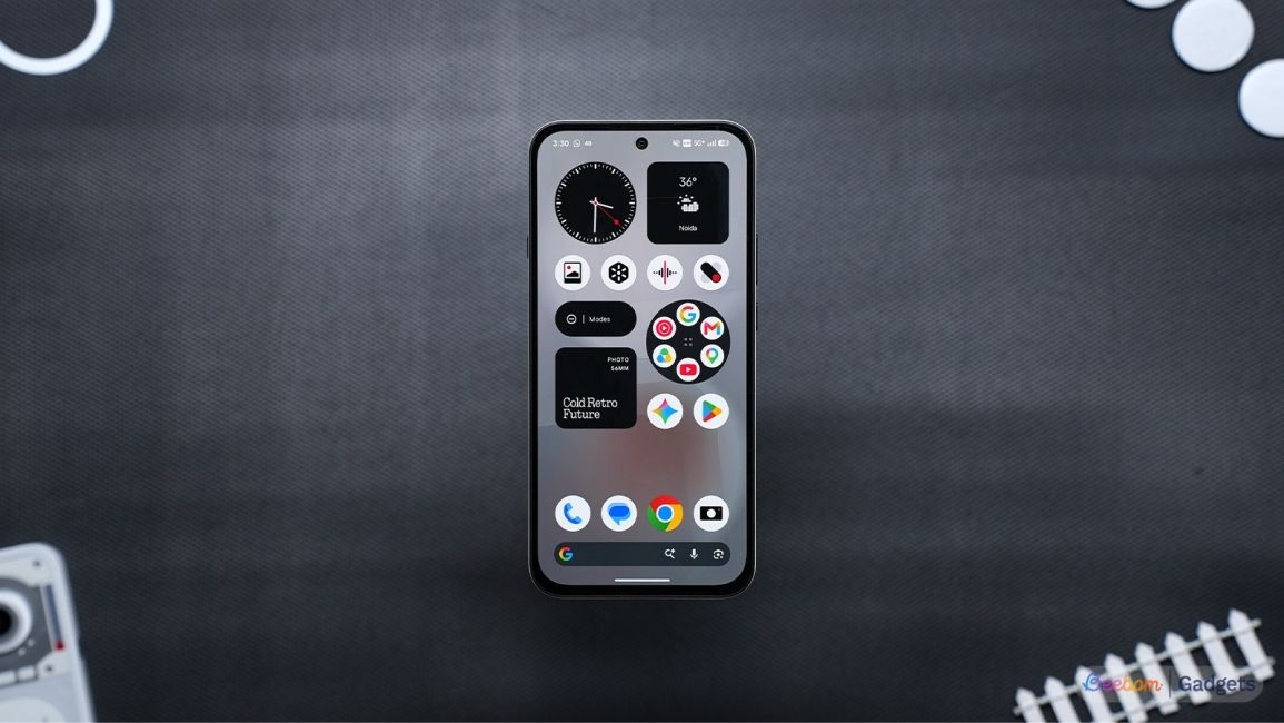 Nothing Phone (4b) home screen setup