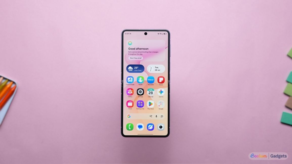 One UI 9 home page shown on the Samsung Galaxy Z Fold 8 One UI 9 home page shown on the Samsung Galaxy Z Fold 8