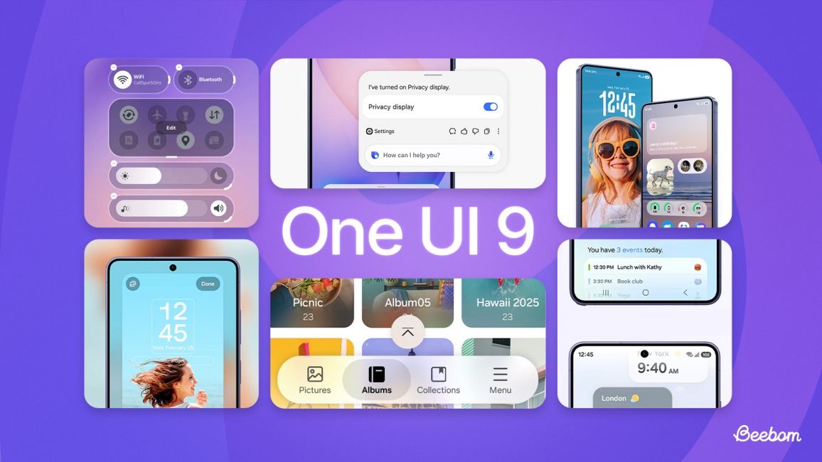 One UI 9 illustrative image showcasing its different features One UI 9 illustrative image showcasing its different features