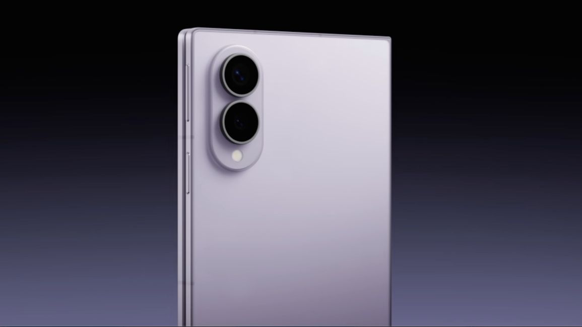 Samsung Galaxy Z Fold 8 design from the back