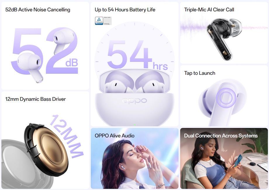 Oppo Enco Air 5 key specs at a glance Oppo Enco Air 5 key specs at a glance